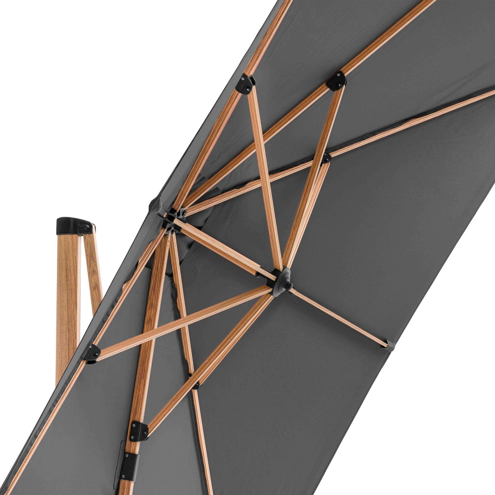 Sombrilla desplazado de conjunto (3 x 3m) + base con ruedas de 100L para contrapesar