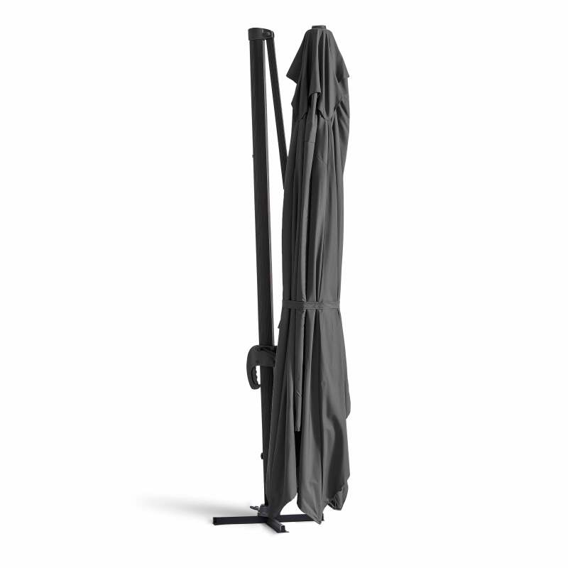 Conjunto de sombrilla desplazada (4 x 3m) + 4 losas para rellenar y estabilizar