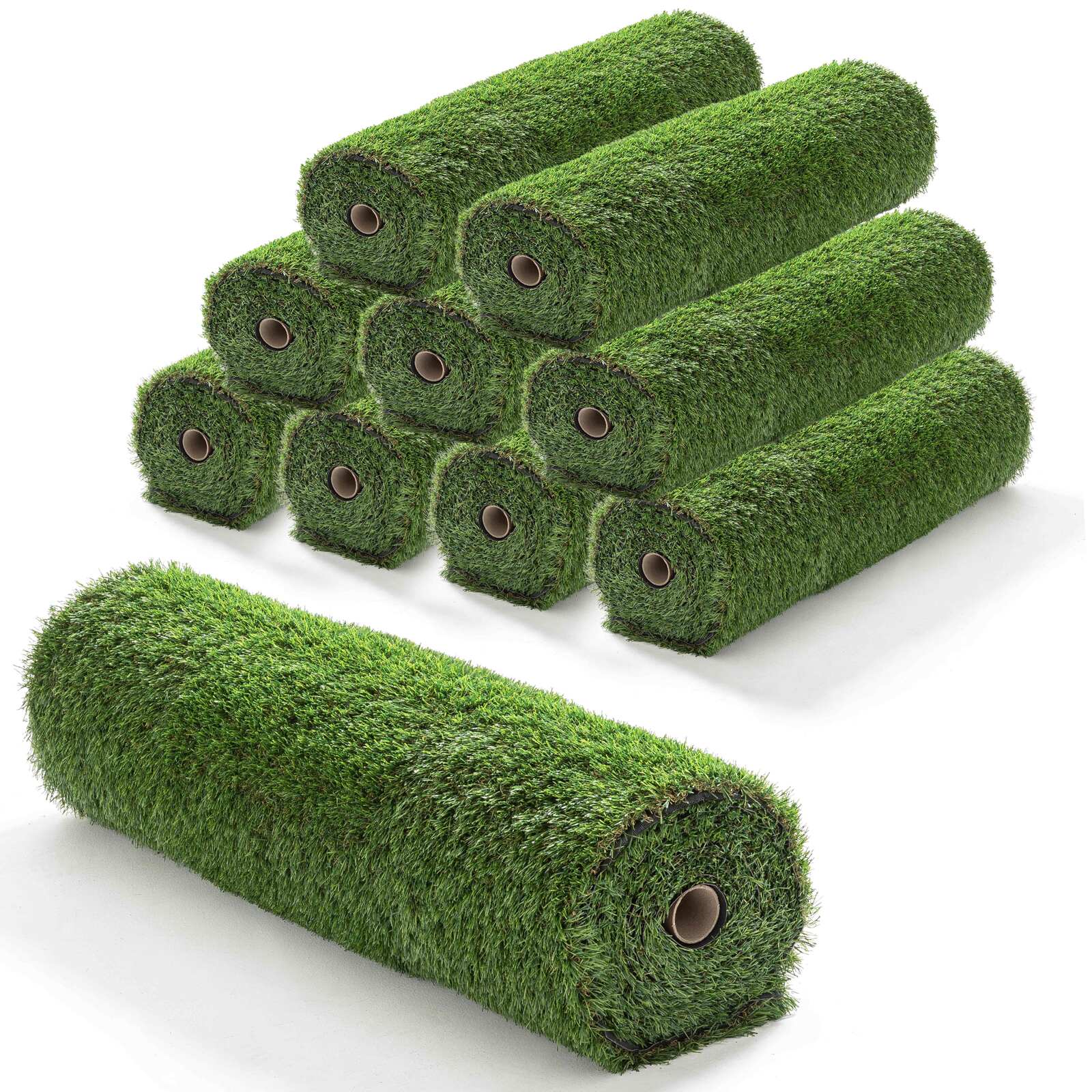 Lote de 10 rollos de césped sintético de 30mm Lote de 10 rollos de césped sintético de 30mm