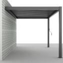 Pérgola bioclimática adosada de aluminio