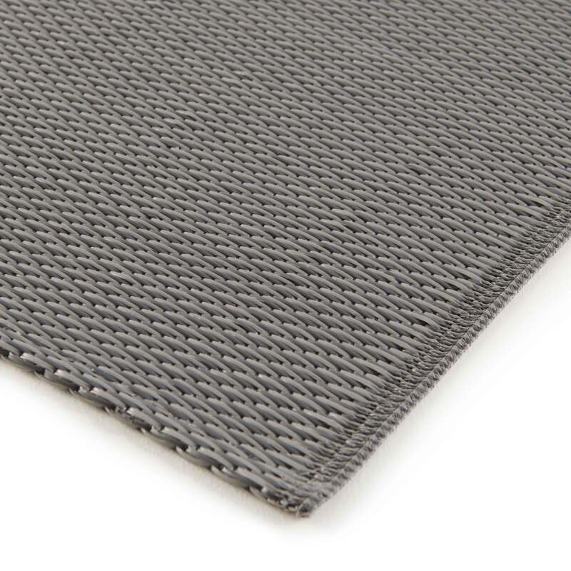 Alfombra rectangular de doble cara para exteriores, tejido en polipropileno