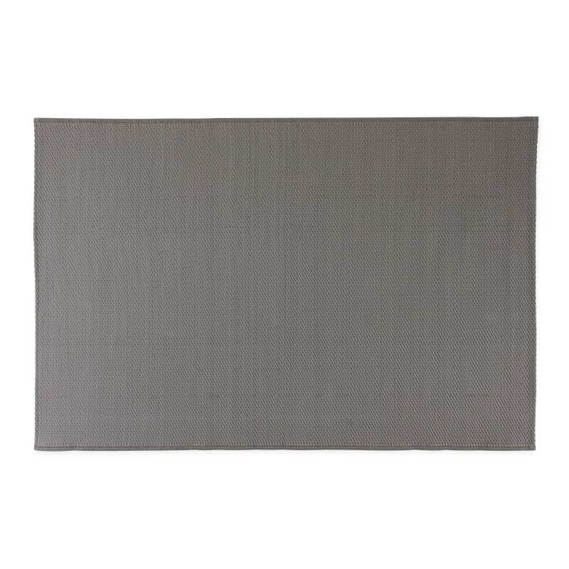 Alfombra rectangular de doble cara para exteriores, tejido en polipropileno