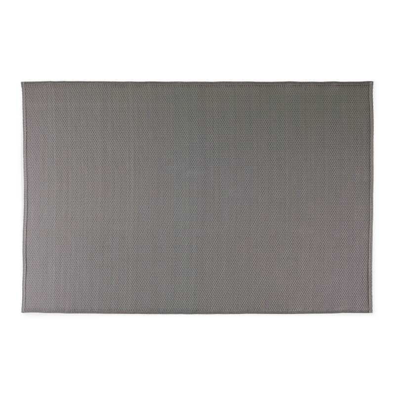 Alfombra rectangular de doble cara para exteriores, tejido en polipropileno