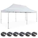 Carpa plegable de 3x6m, 300g/m², 40mm + 6 pesos de contrapeso
