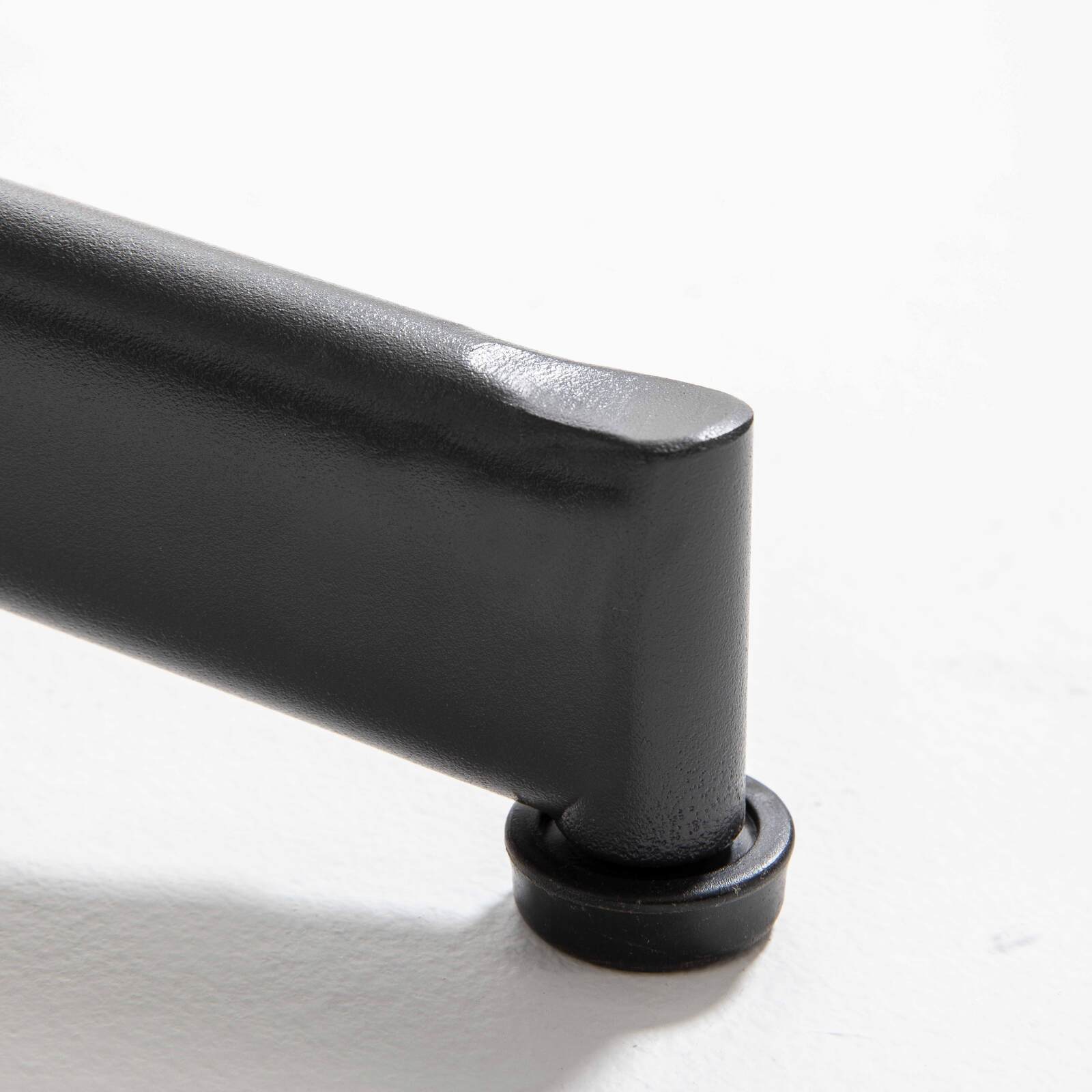 Mesa redonda de jardín de Ø60 cm con tablero de cerámica + 4 sillas de metal