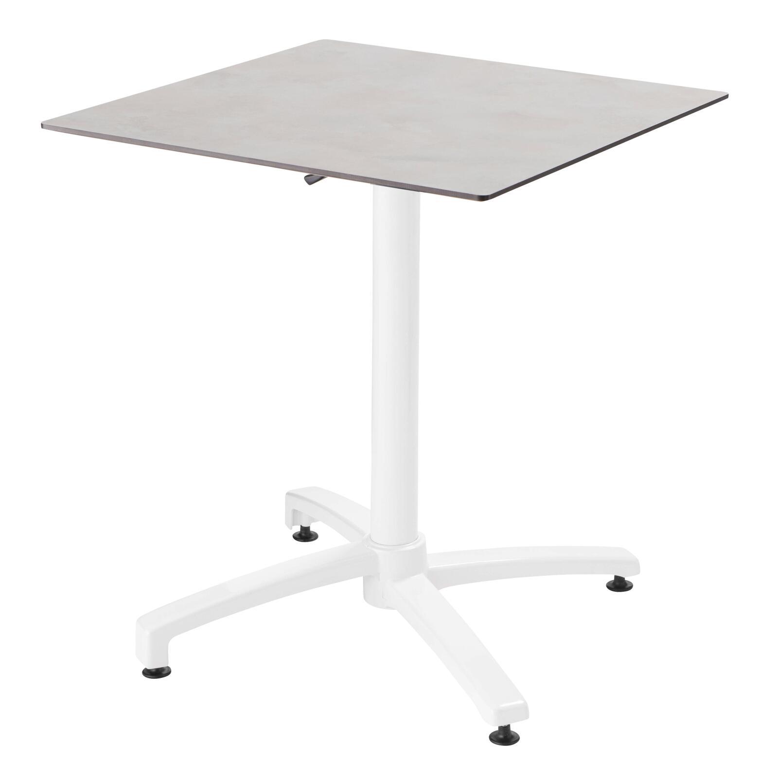 Pie de mesa con sistema inclinable de 72 cm en aluminio