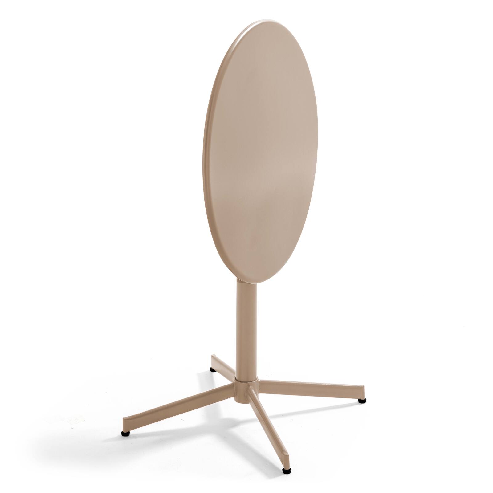 Mesa redonda de jardín inclinable Ø70 x 72 cm + 4 sillas