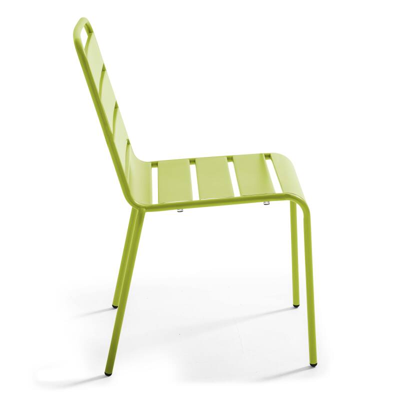 Mesa redonda de jardín inclinable Ø70 x 72 cm + 4 sillas