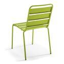 Mesa redonda de jardín inclinable Ø70 x 72 cm + 4 sillas