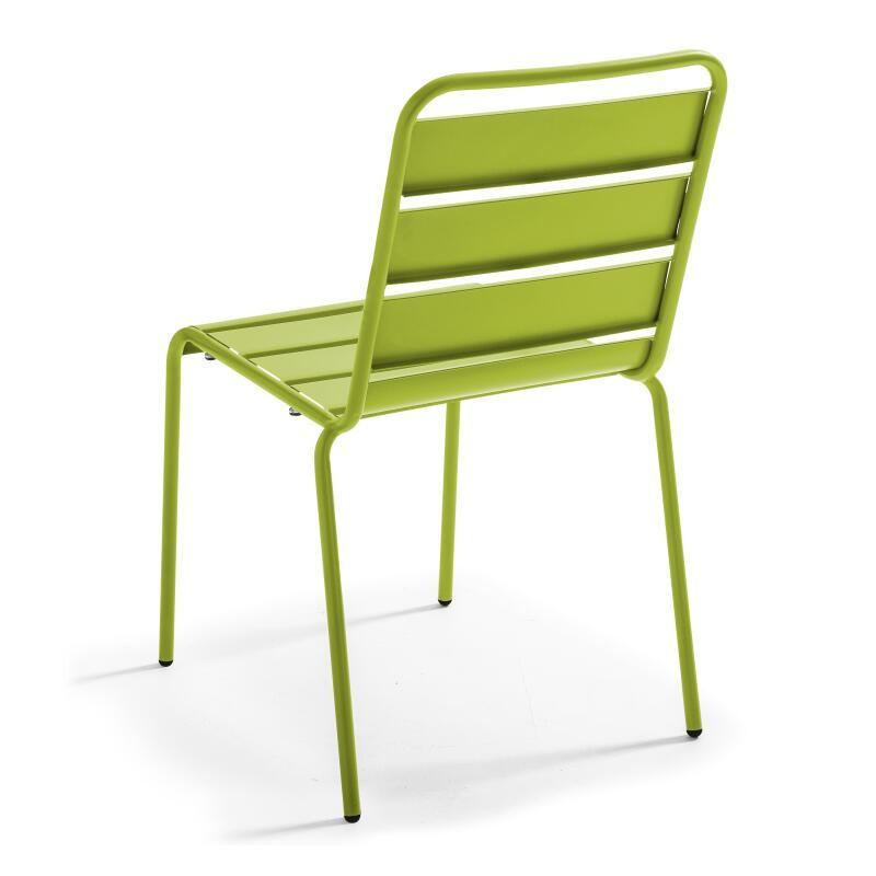Mesa redonda de jardín inclinable Ø70 x 72 cm + 4 sillas