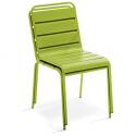 Mesa redonda de jardín inclinable Ø70 x 72 cm + 4 sillas