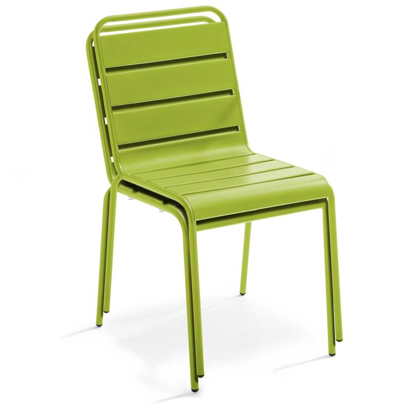 Mesa redonda de jardín inclinable Ø70 x 72 cm + 4 sillas