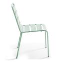 Mesa redonda de jardín inclinable Ø70 x 72 cm + 4 sillas