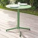 Mesa redonda de jardín inclinable Ø70 x 72 cm + 4 sillas