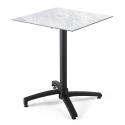 Mesa de jardín cuadrada de 70 x 70 cm inclinable en HPL