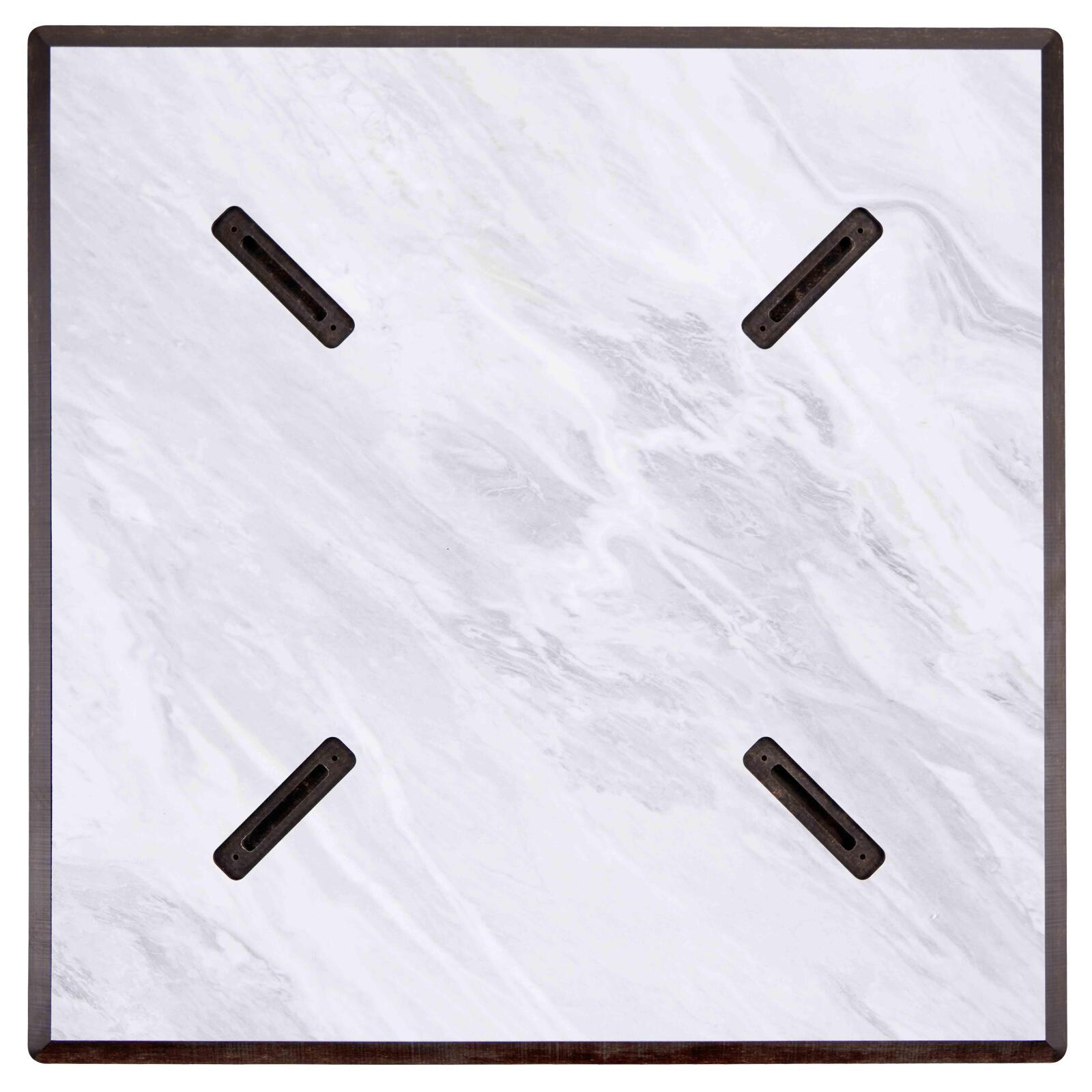 Mesa de jardín cuadrada de 70 x 70 cm inclinable en HPL