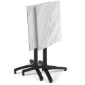 Mesa de jardín cuadrada de 70 x 70 cm inclinable en HPL