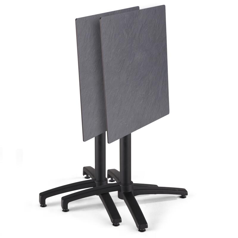 Mesa de jardín cuadrada de 60 x 60 cm inclinable en HPL