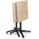 Mesa de jardín cuadrada de 60 x 60 cm inclinable en HPL