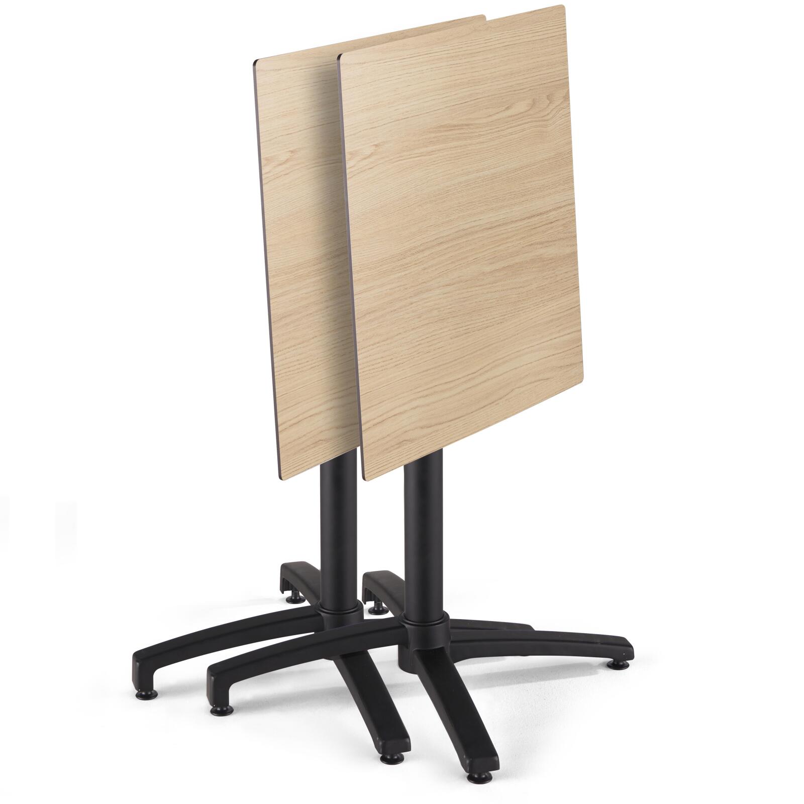 Mesa de jardín cuadrada de 60 x 60 cm inclinable en HPL