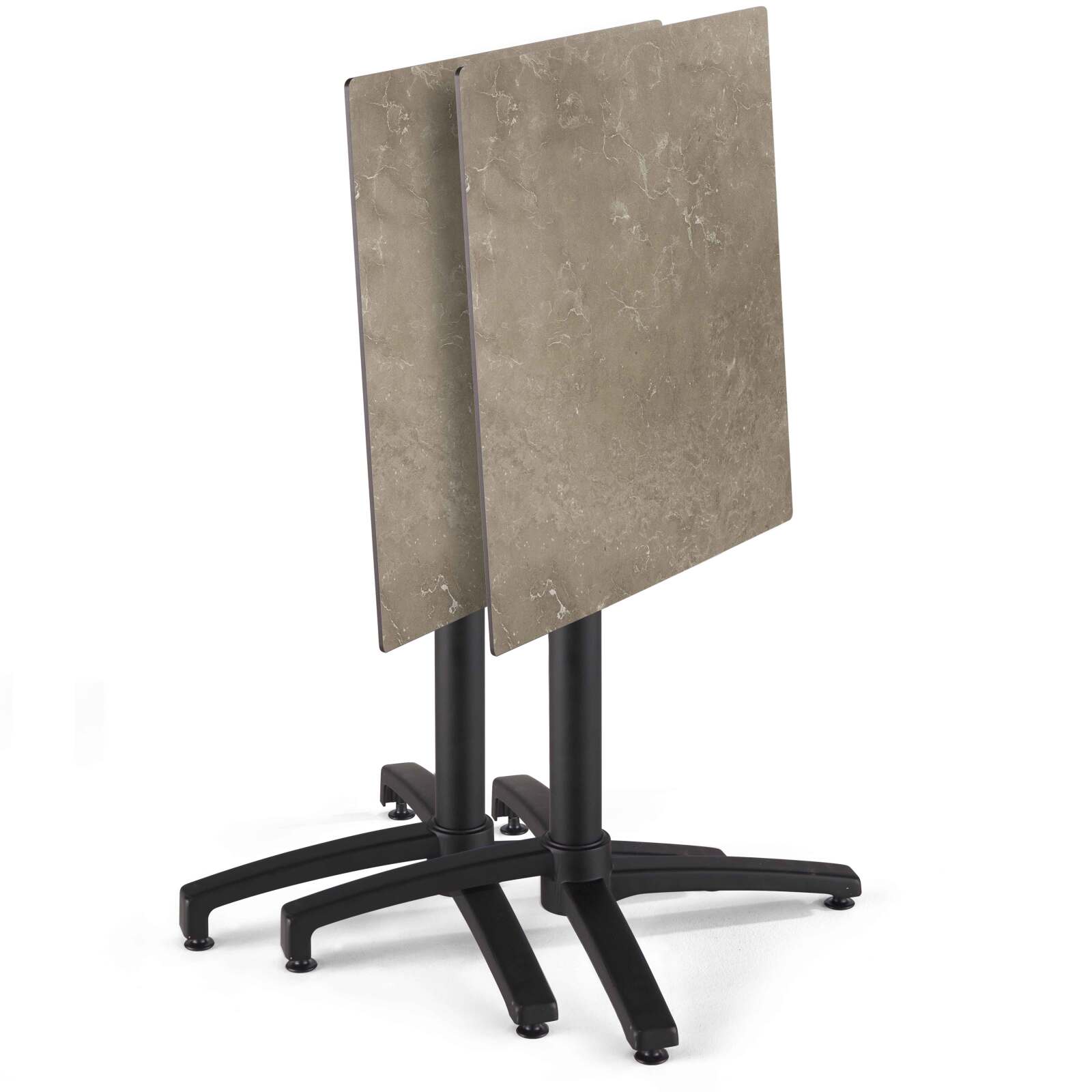 Mesa de jardín cuadrada de 60 x 60 cm inclinable en HPL