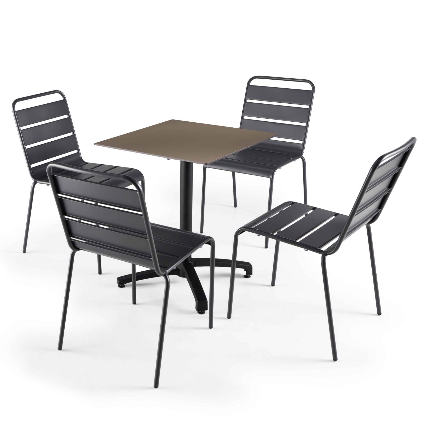 Tablero cuadrado de mesa de 60 x 60 cm en HPL