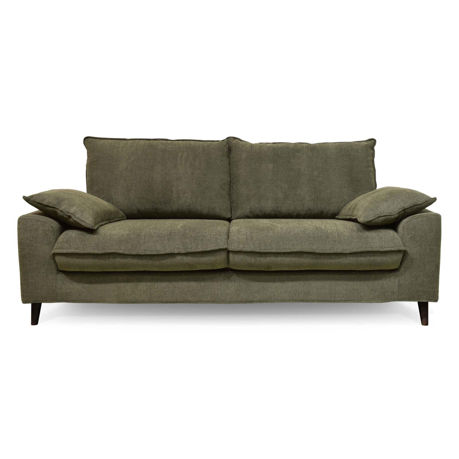 Canapé de 3 plazas en tela jaspeada