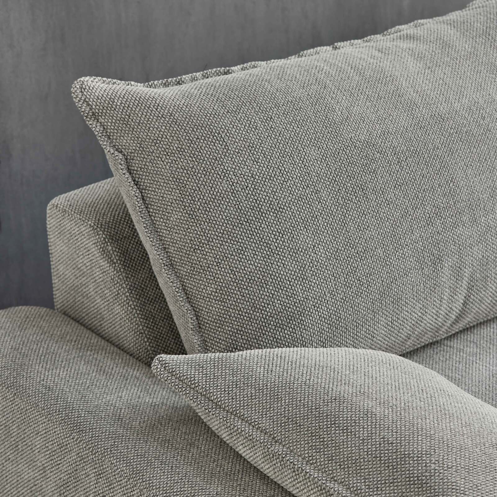 Canapé de 3 plazas en tela jaspeada