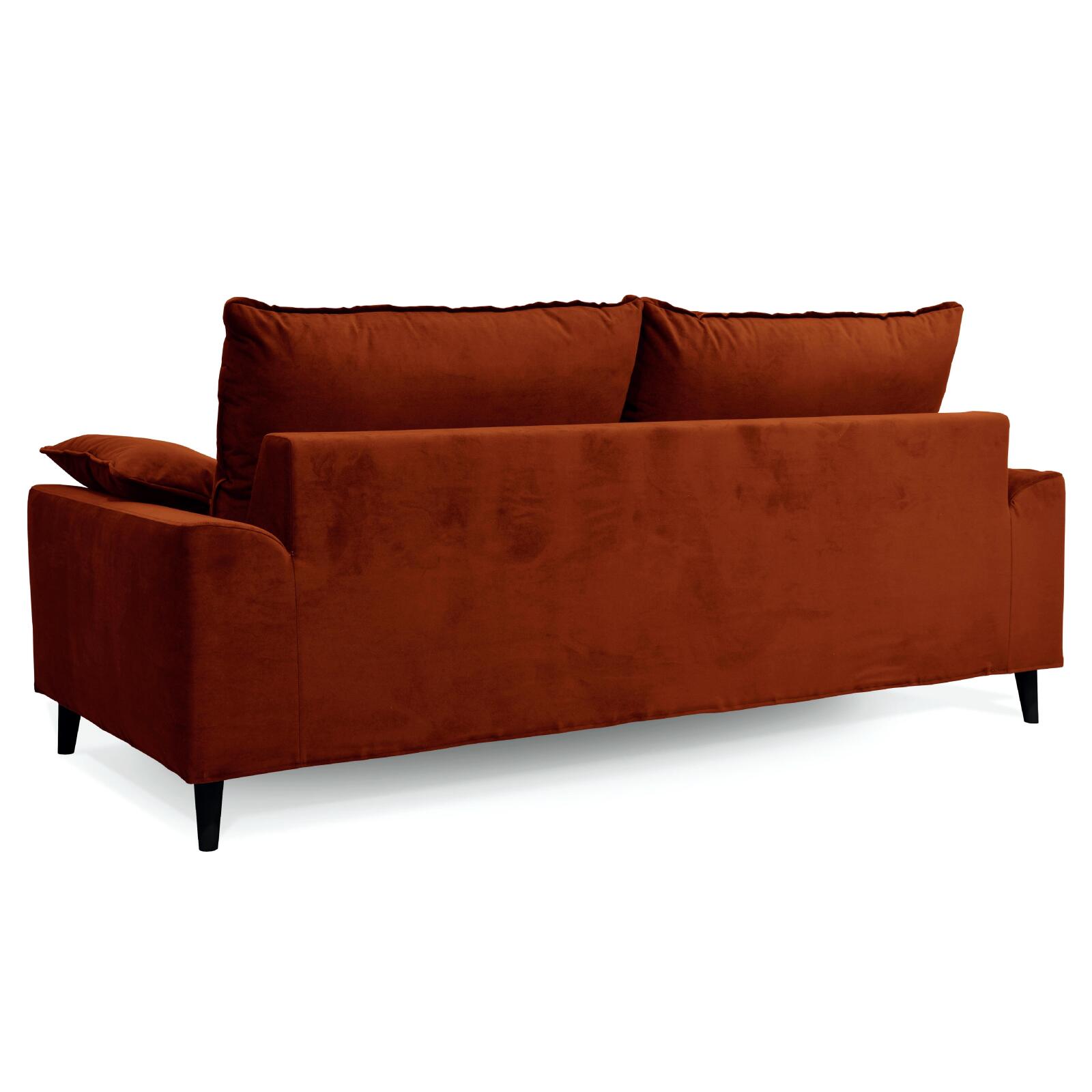 Sofá de terciopelo de 3 plazas