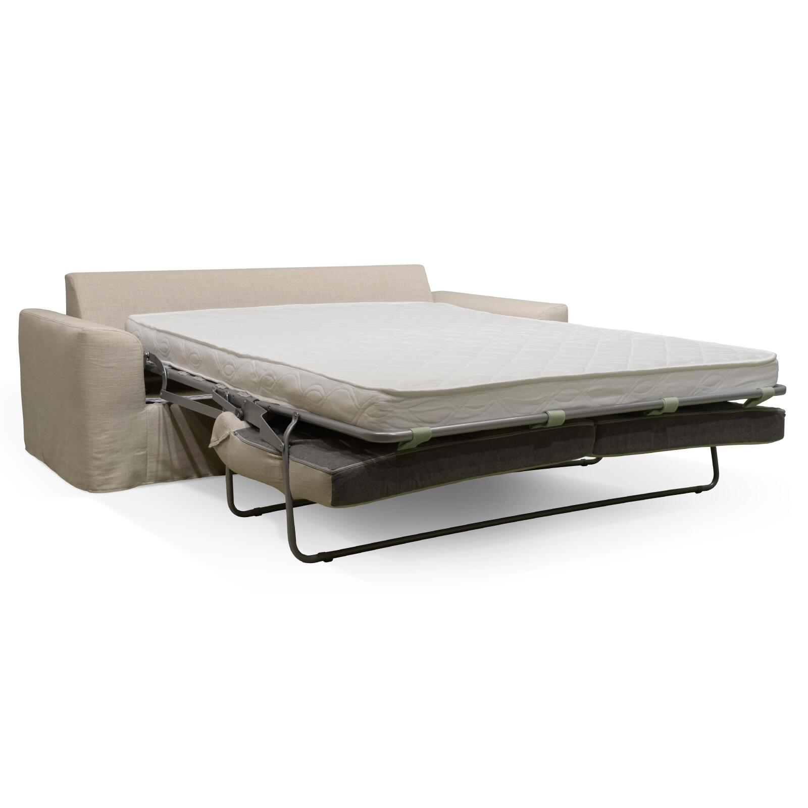 Sofá cama convertible de lino mezclado de 3 plazas