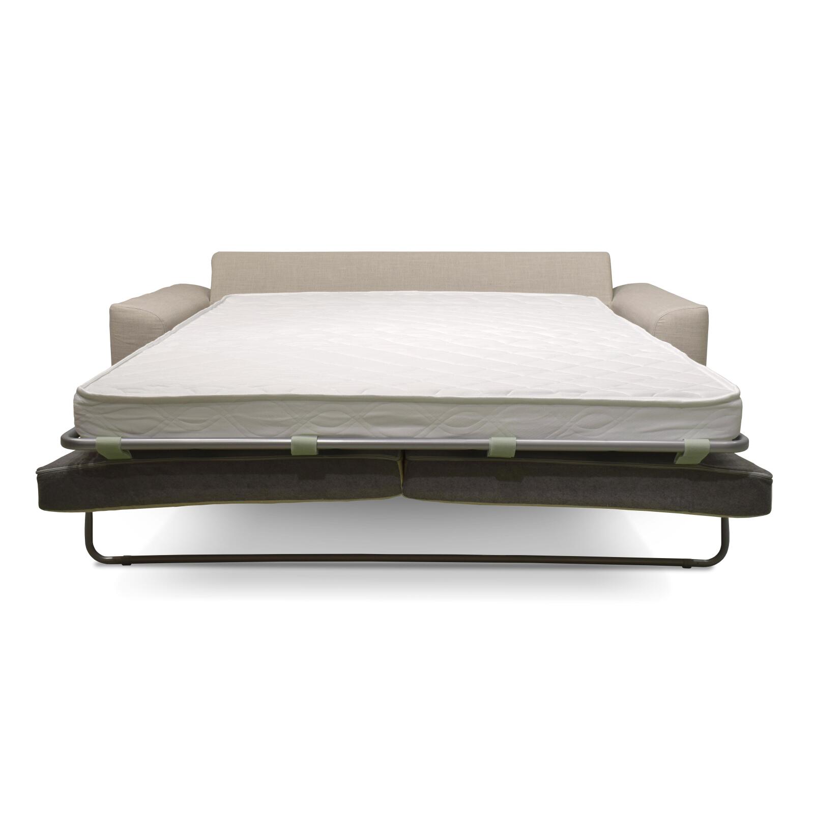 Sofá cama convertible de lino mezclado de 3 plazas