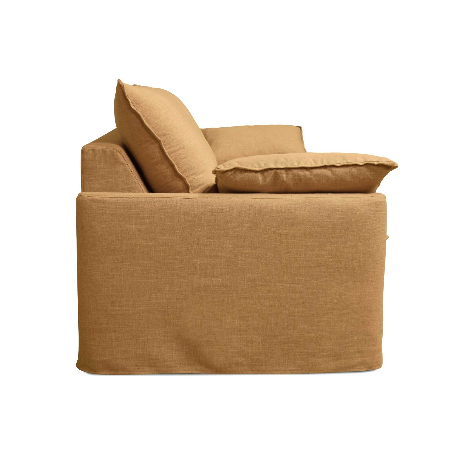 Sofá cama convertible de lino mezclado de 3 plazas