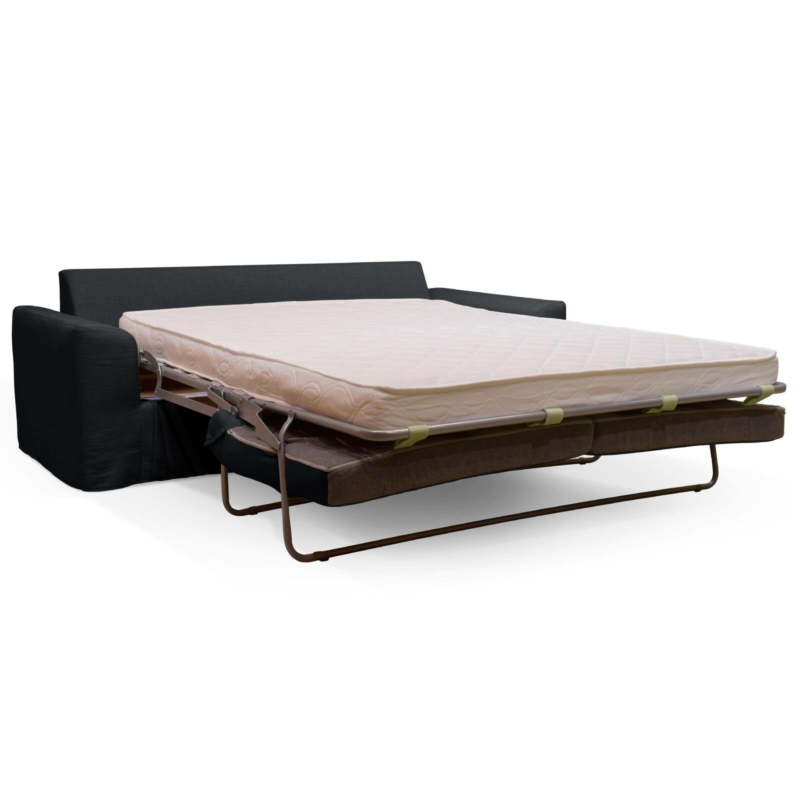 Sofá cama convertible de lino mezclado de 3 plazas