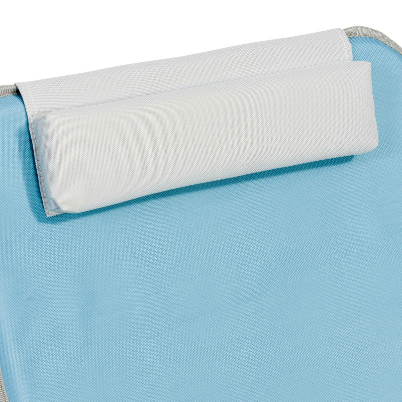 Colchón de playa plegable AZUL con cojín