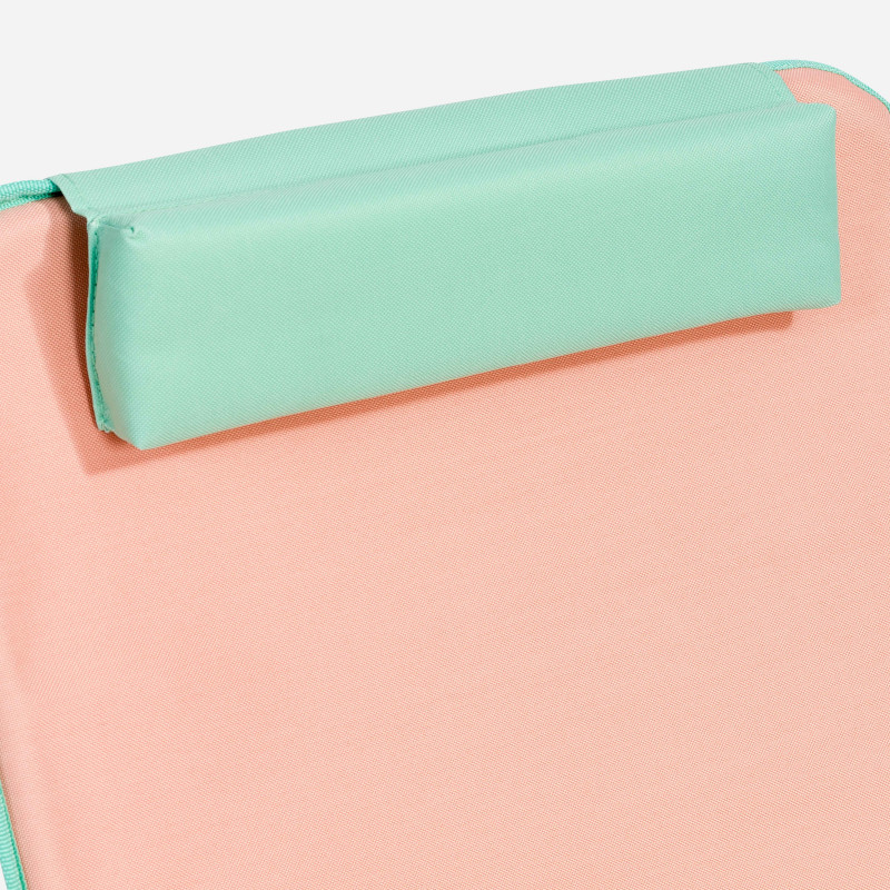 Colchón de playa plegable NARANJA con cojín