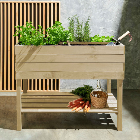Huerto rectangular de madera - Topi