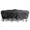 Funda para conjunto de jardín de 310 x 130 x 60 cm en color negro
