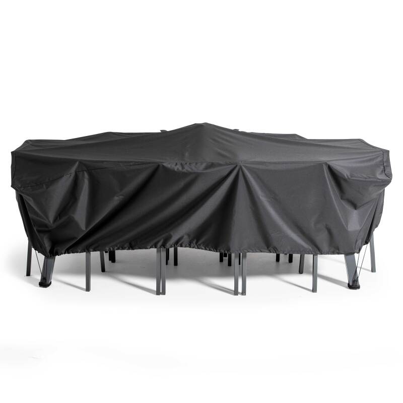Funda para conjunto de jardín de 310 x 130 x 60 cm en color negro