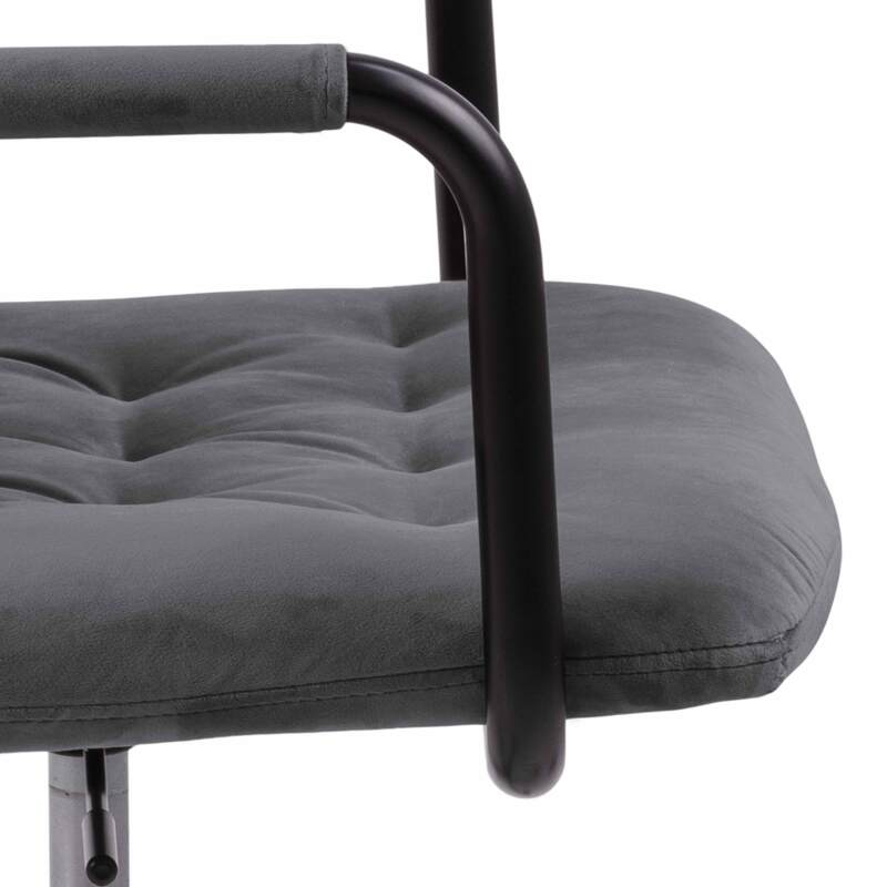 Silla de oficina con ruedas de terciopelo