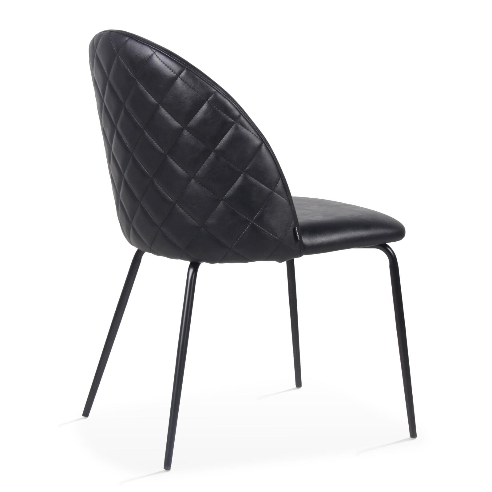 Lote de 4 sillas de tela recubierta y madera FSC®