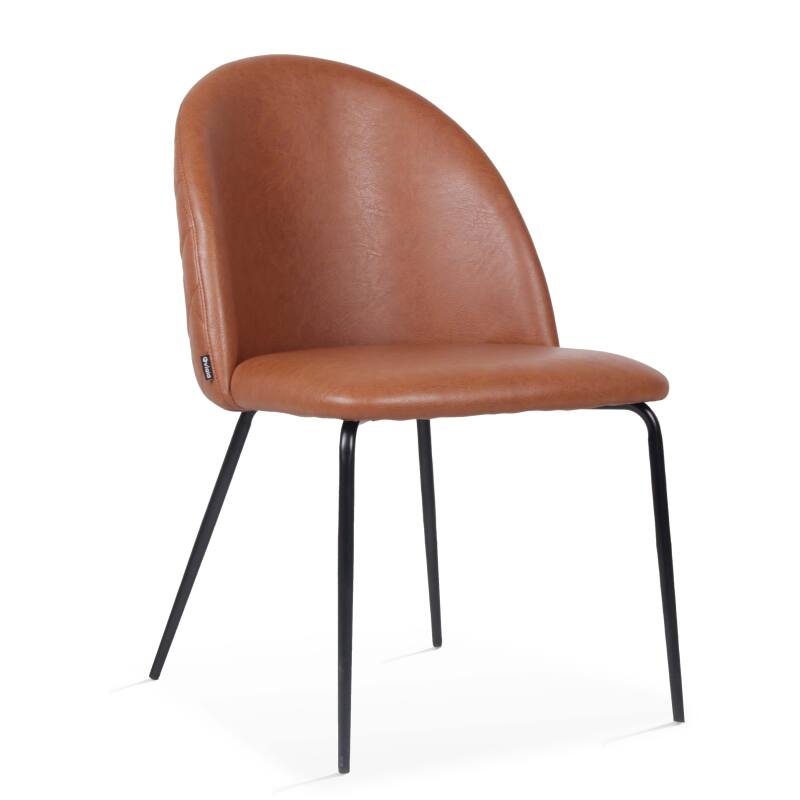 Lote de 4 sillas de tela recubierta y madera FSC®