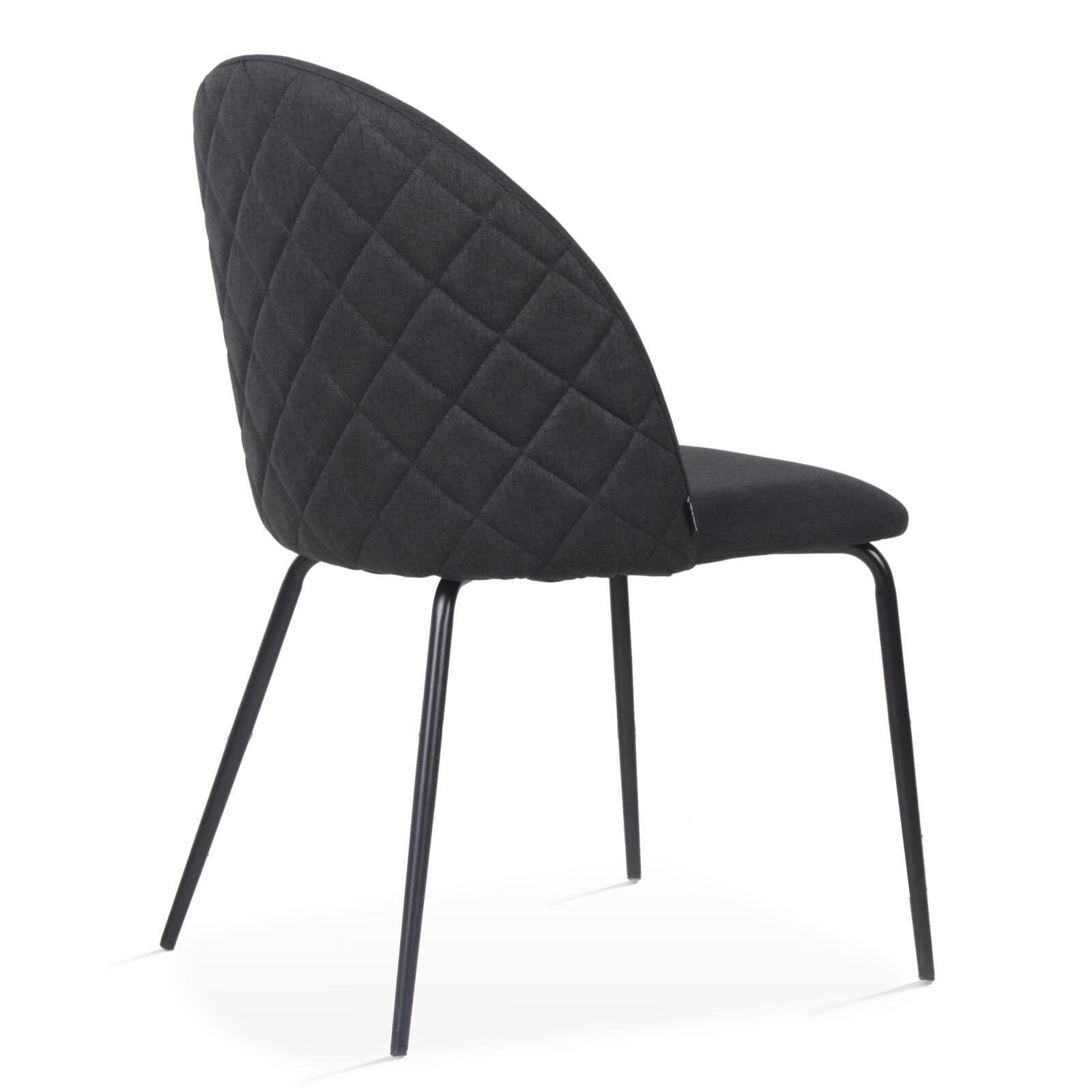 Lote de 4 sillas de tela y madera FSC®