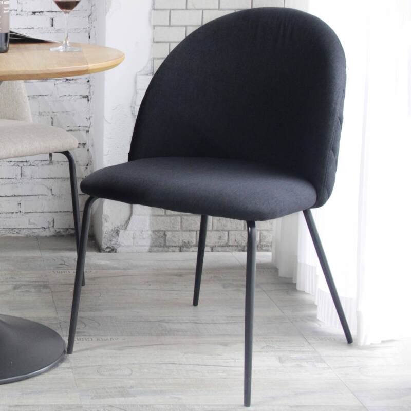 Lote de 4 sillas de tela y madera FSC®