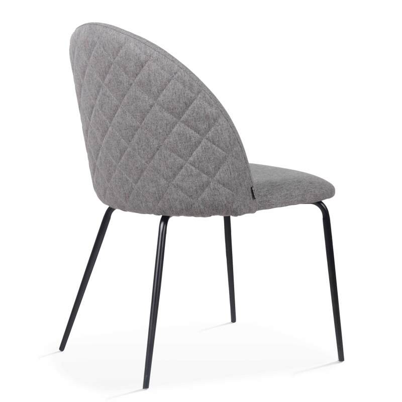 Lote de 4 sillas de tela y madera FSC® (2/4)