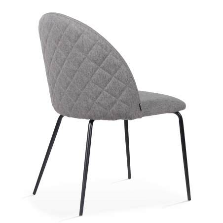 Lote de 4 sillas de tela y madera FSC® (2/4)