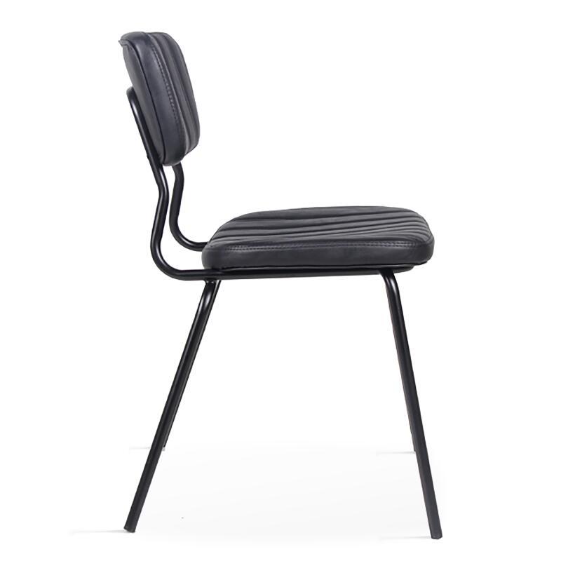 Lote de 2 sillas de tela recubierta y madera FSC® (3/4)