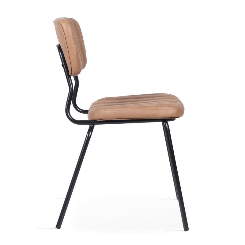 Lote de 2 sillas de tela recubierta y madera FSC®