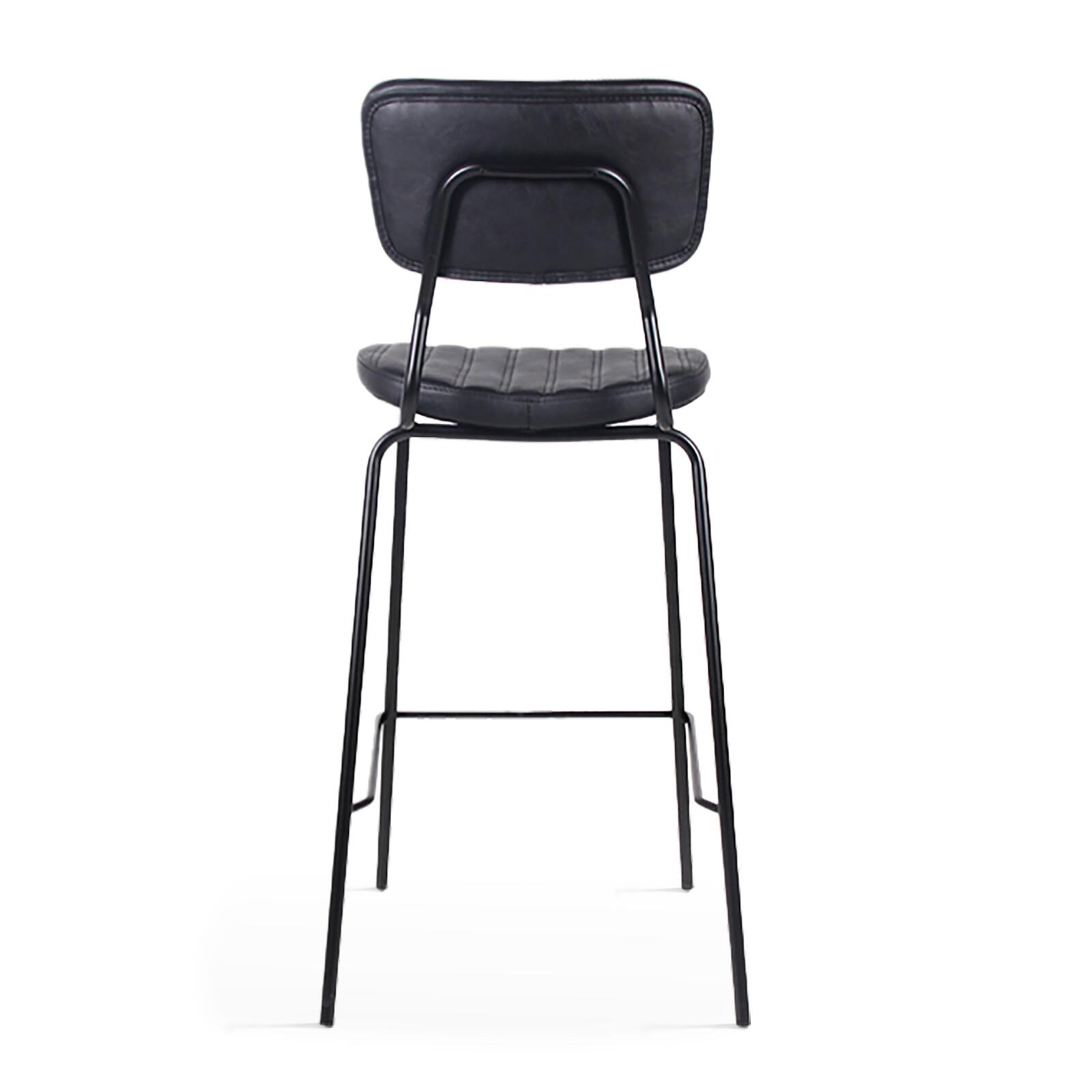 Lote de 2 sillas altas de tela recubierta y madera FSC®