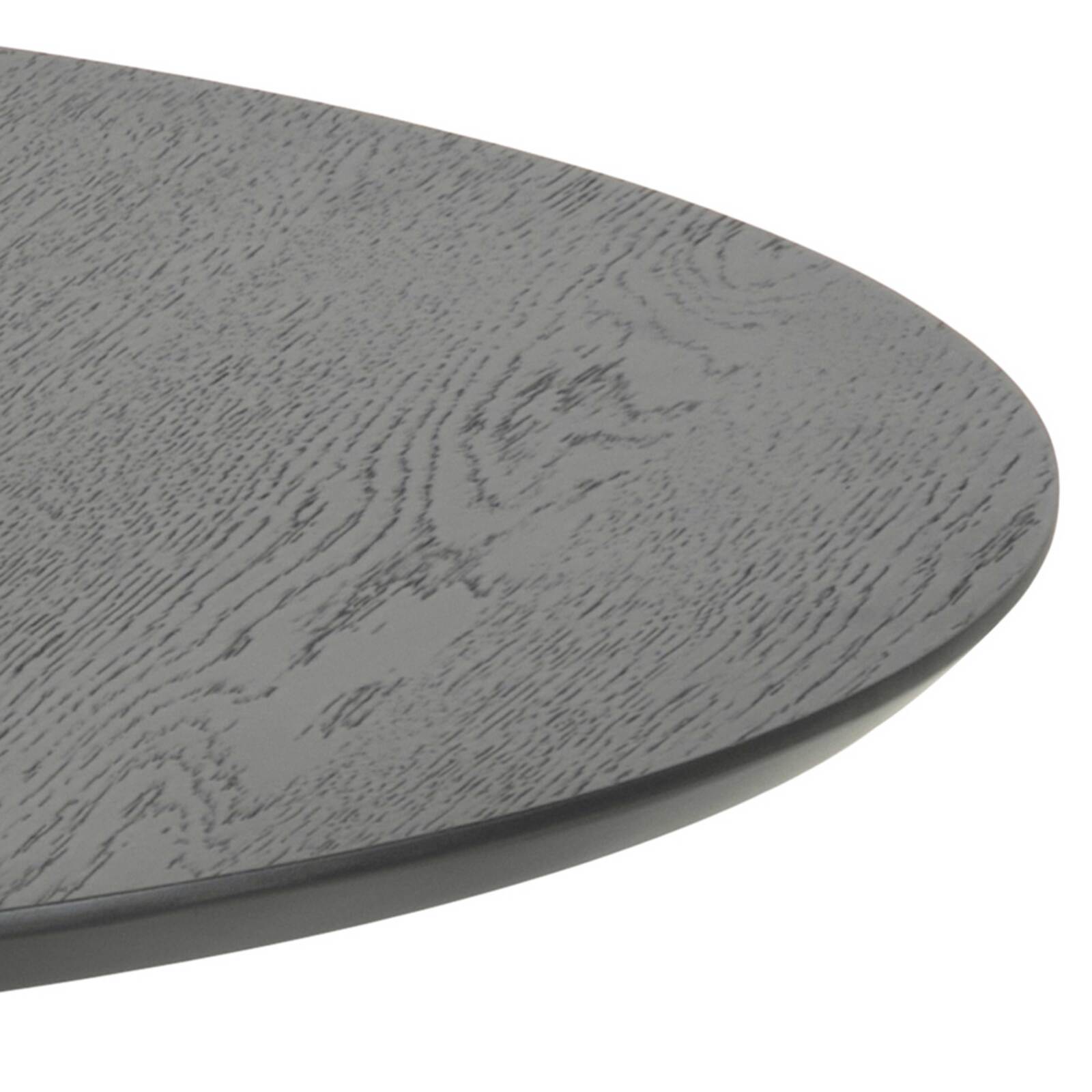 Mesa redonda de comedor con chapado de roble Ø 105 cm