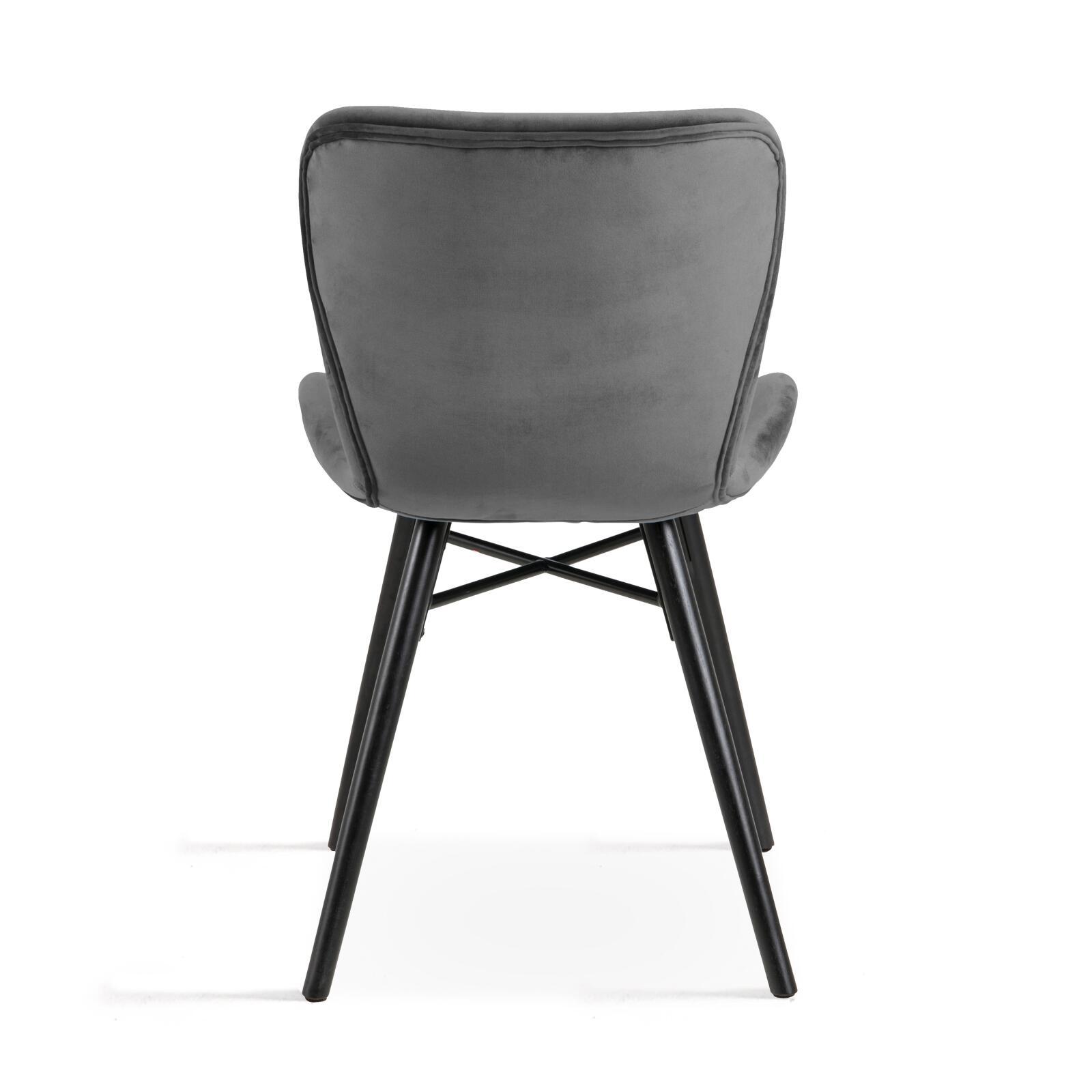 Lote de 2 sillas de terciopelo